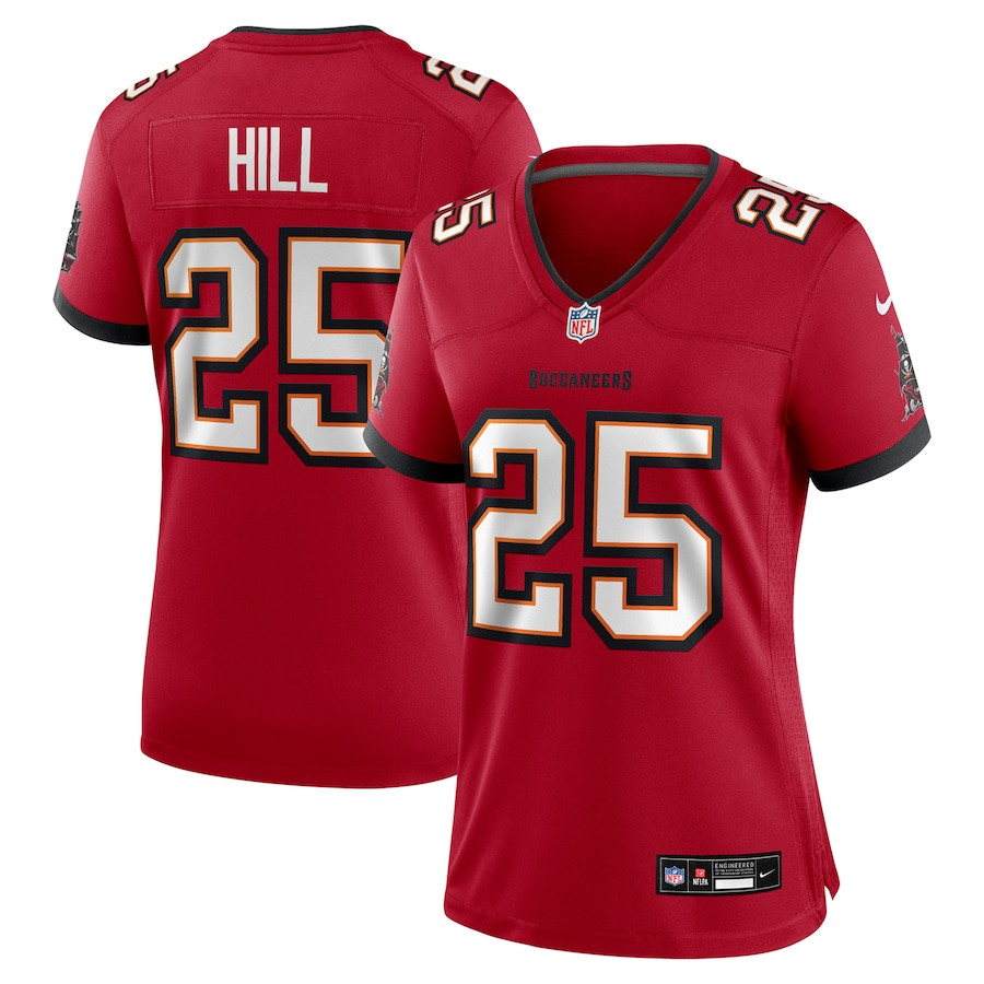 Troy Hill #25 Tampa Bay Buccaneers Game Jersey - Women's | Red
