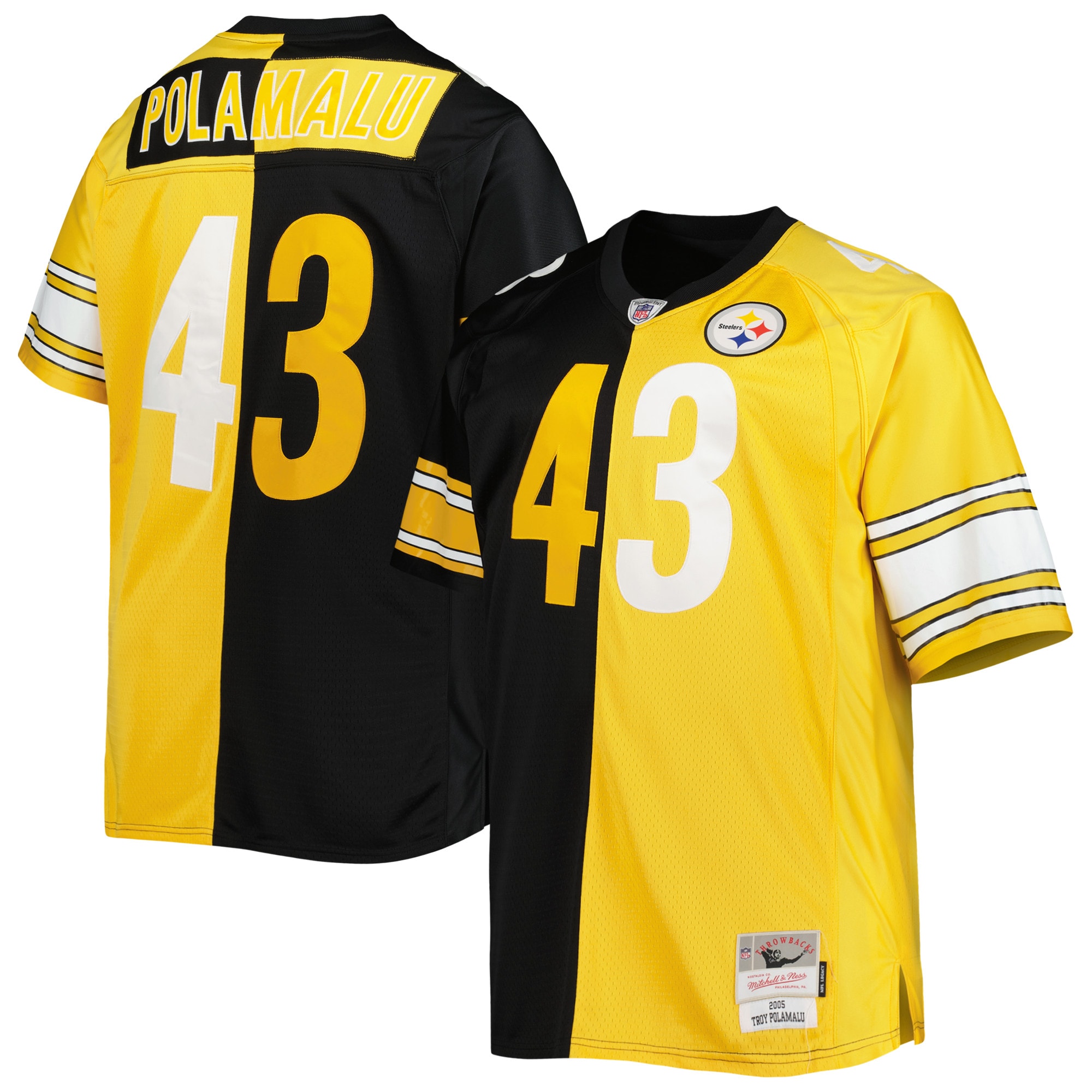 Troy Polamalu Mitchell & Ness Pittsburgh Steelers Retired Player Game Jersey - Men's