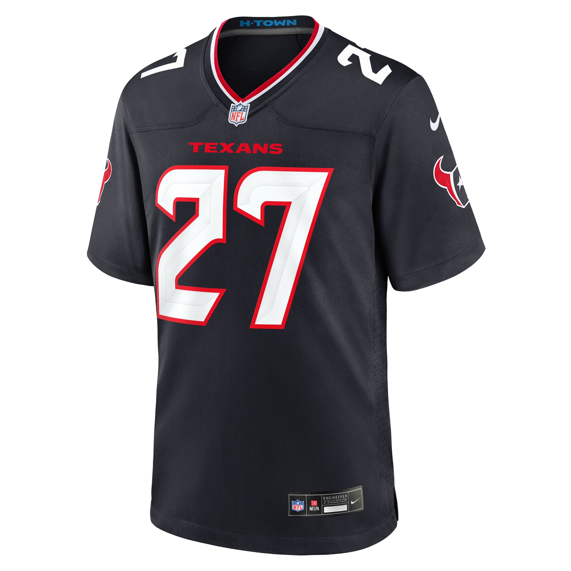 Alternative view of Troy Pride Houston Texans Game Jersey - Men's