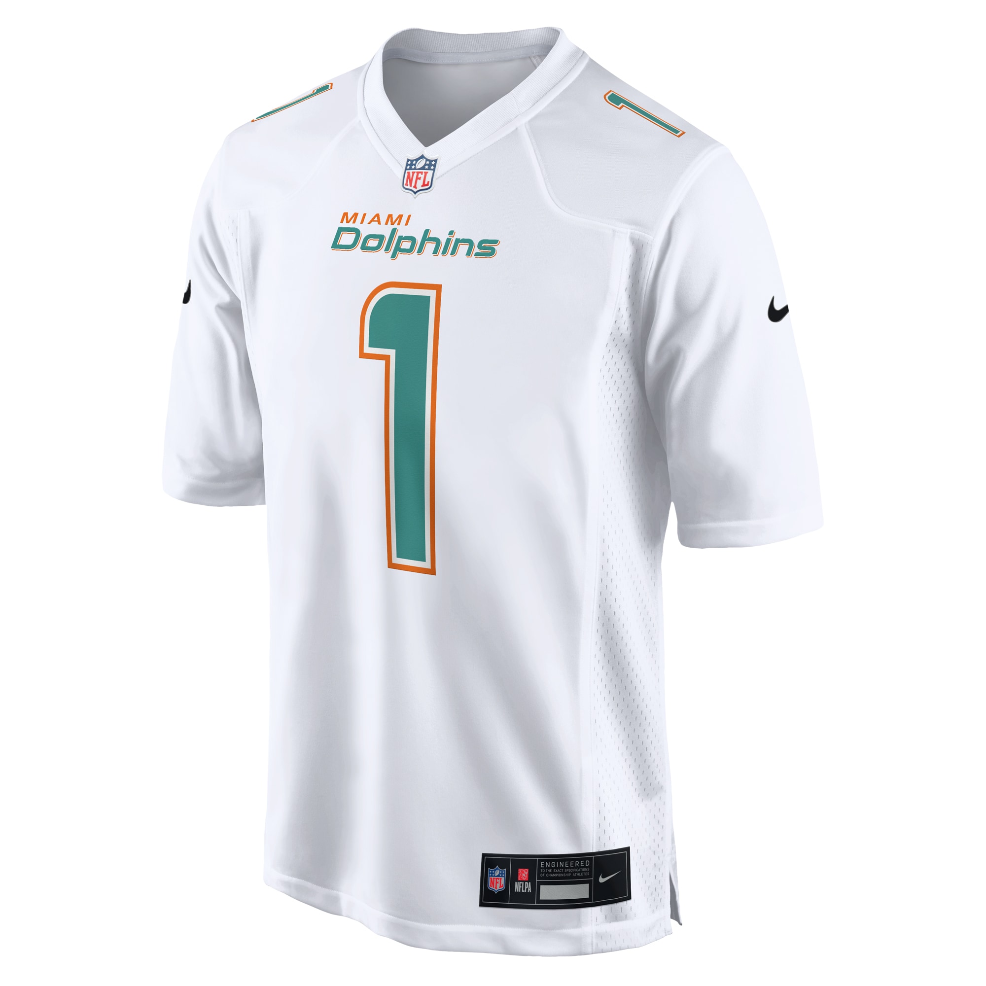 Alternative view of Tua Tagovailoa Miami Dolphins Game Jersey - Men's