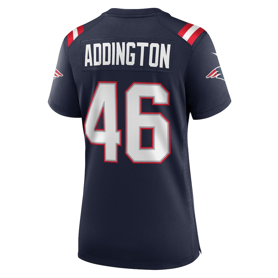 Tucker Addington #46 New England Patriots Game Jersey - Women's | Navy - Image 3