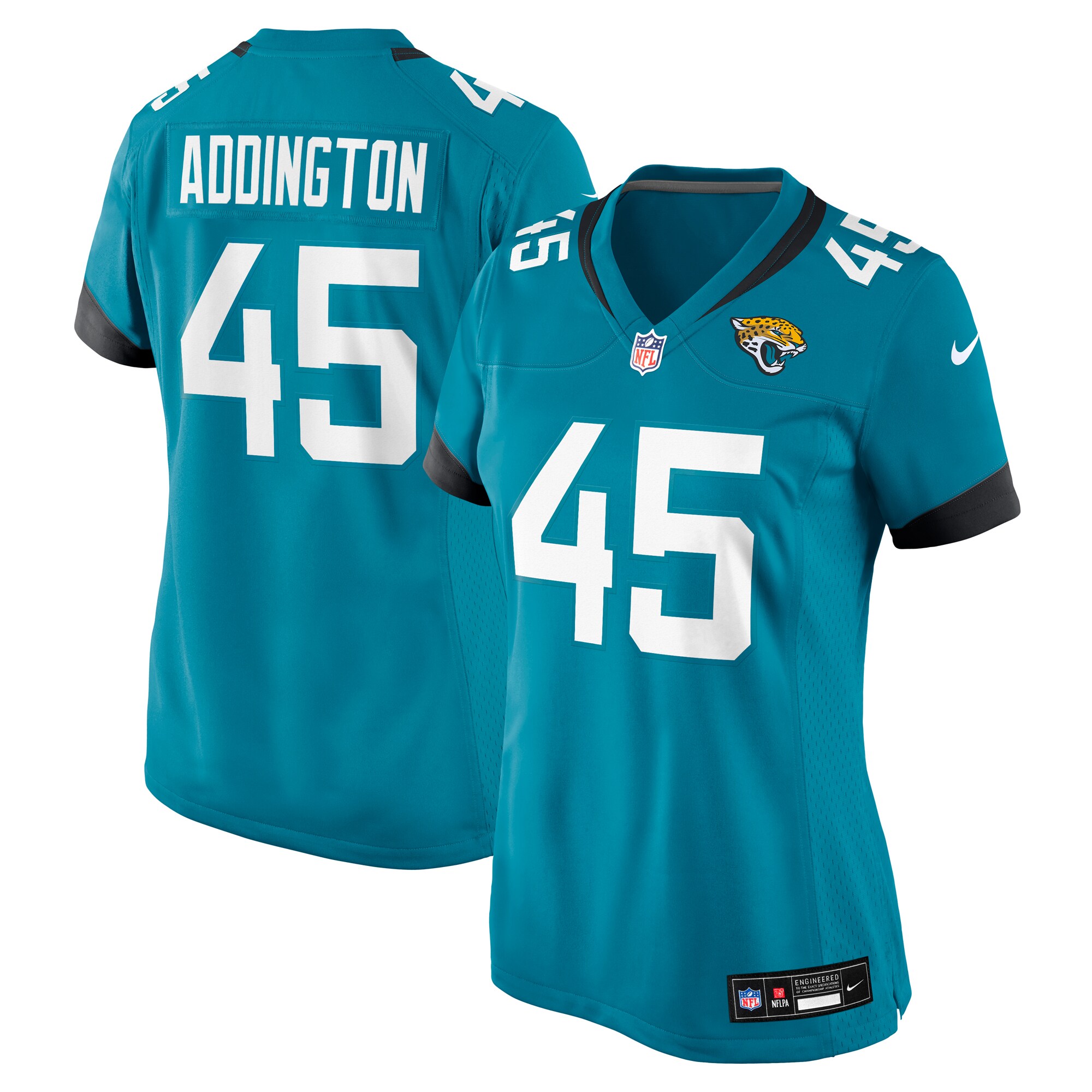 Tucker Addington Jacksonville Jaguars Game Jersey - Women's