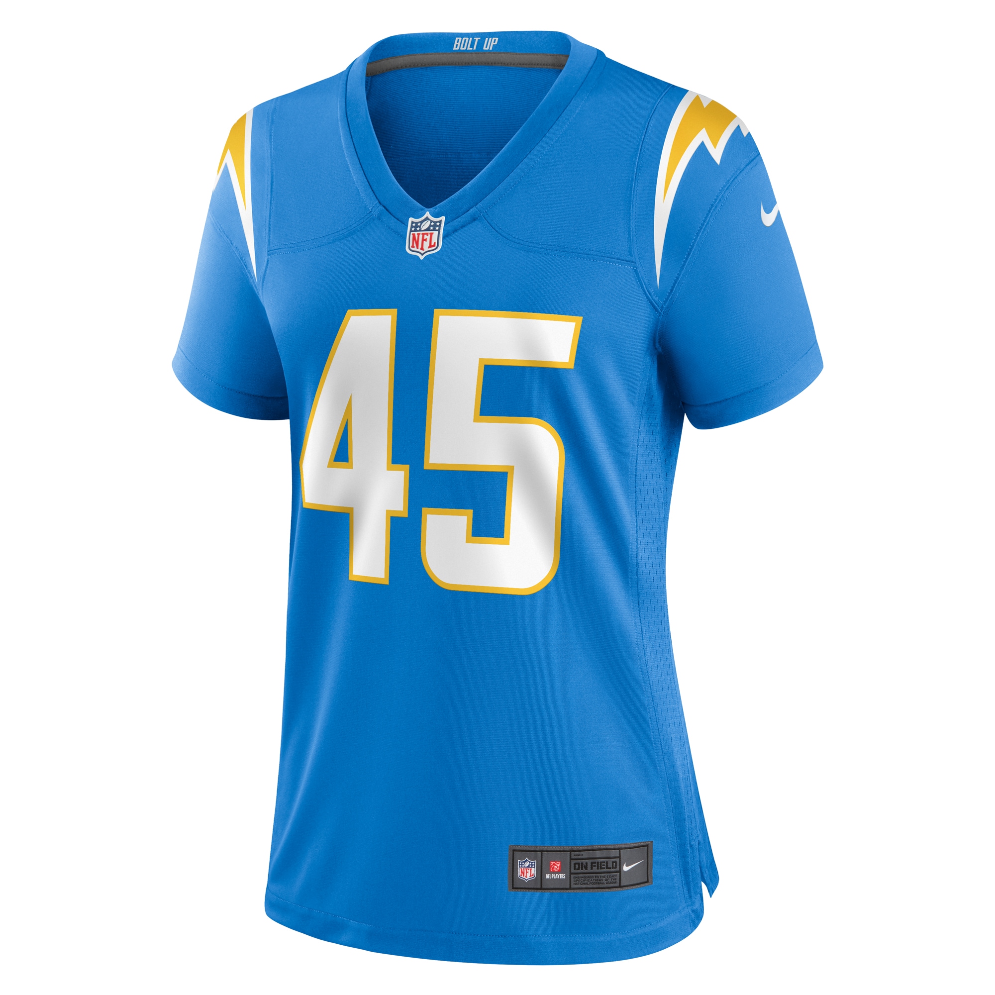 Alternative view of Tuli Tuipulotu Los Angeles Chargers Game Jersey - Women's