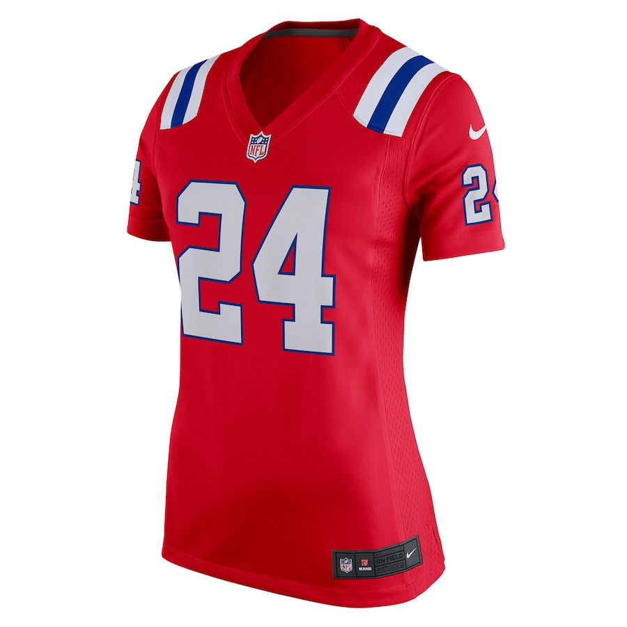 Alternative view of Ty Law #24 New England Patriots Game Jersey - Women's | Red