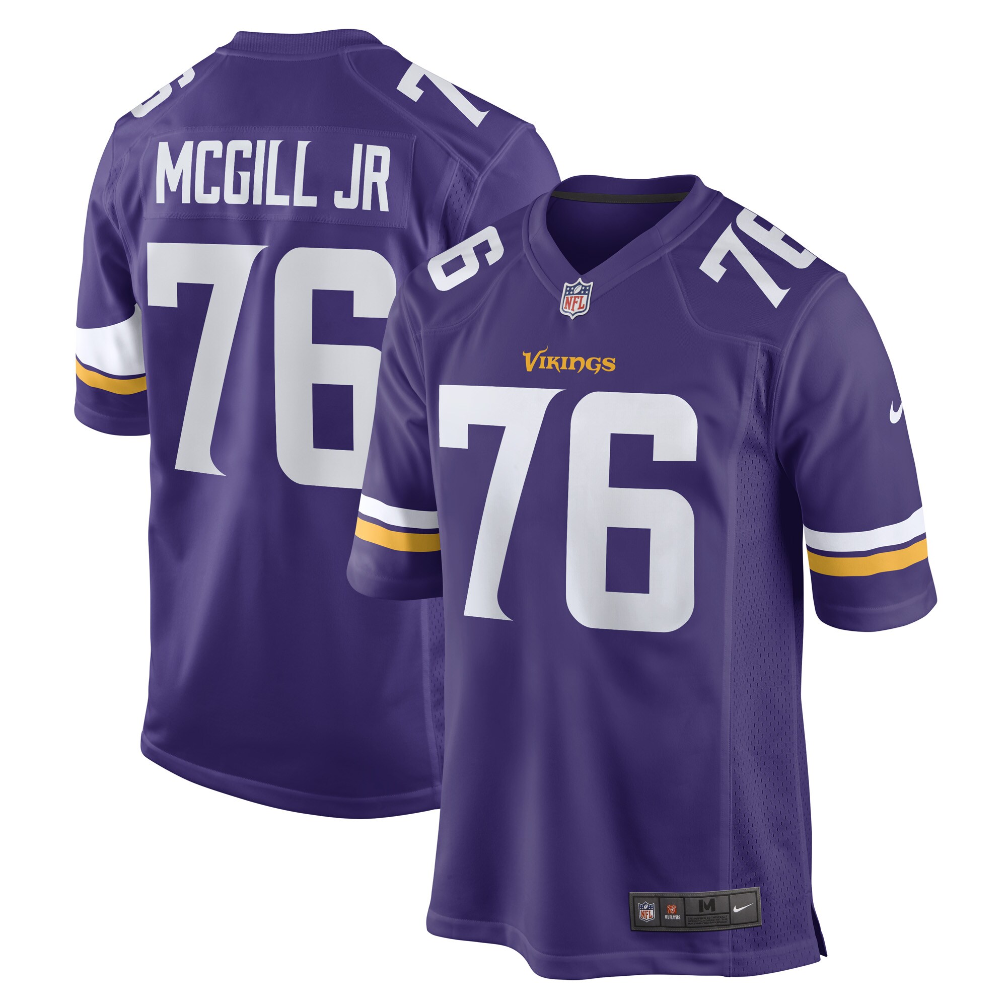 T.Y. McGill Jr. Minnesota Vikings Game Jersey - Men's