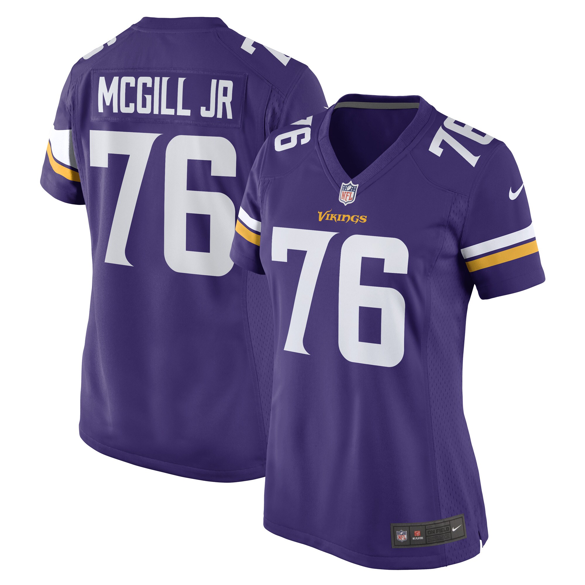 T.Y. McGill Jr. Minnesota Vikings Game Jersey - Women's