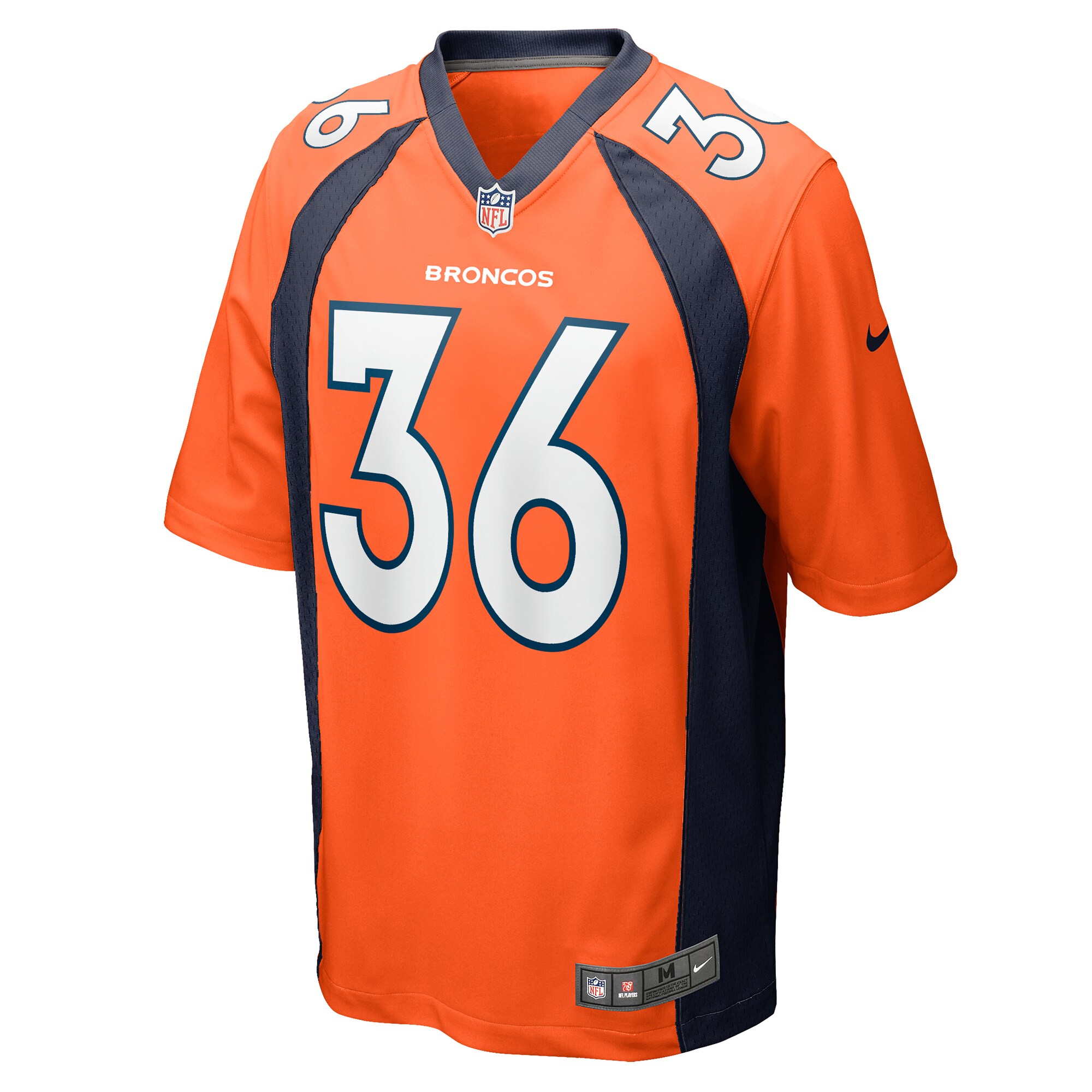 Alternative view of Tyler Badie Denver Broncos Game Jersey - Men's