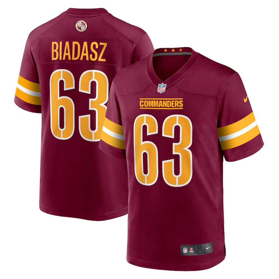 Tyler Biadasz #63 Washington Commanders Game Jersey - Men's | Burgundy