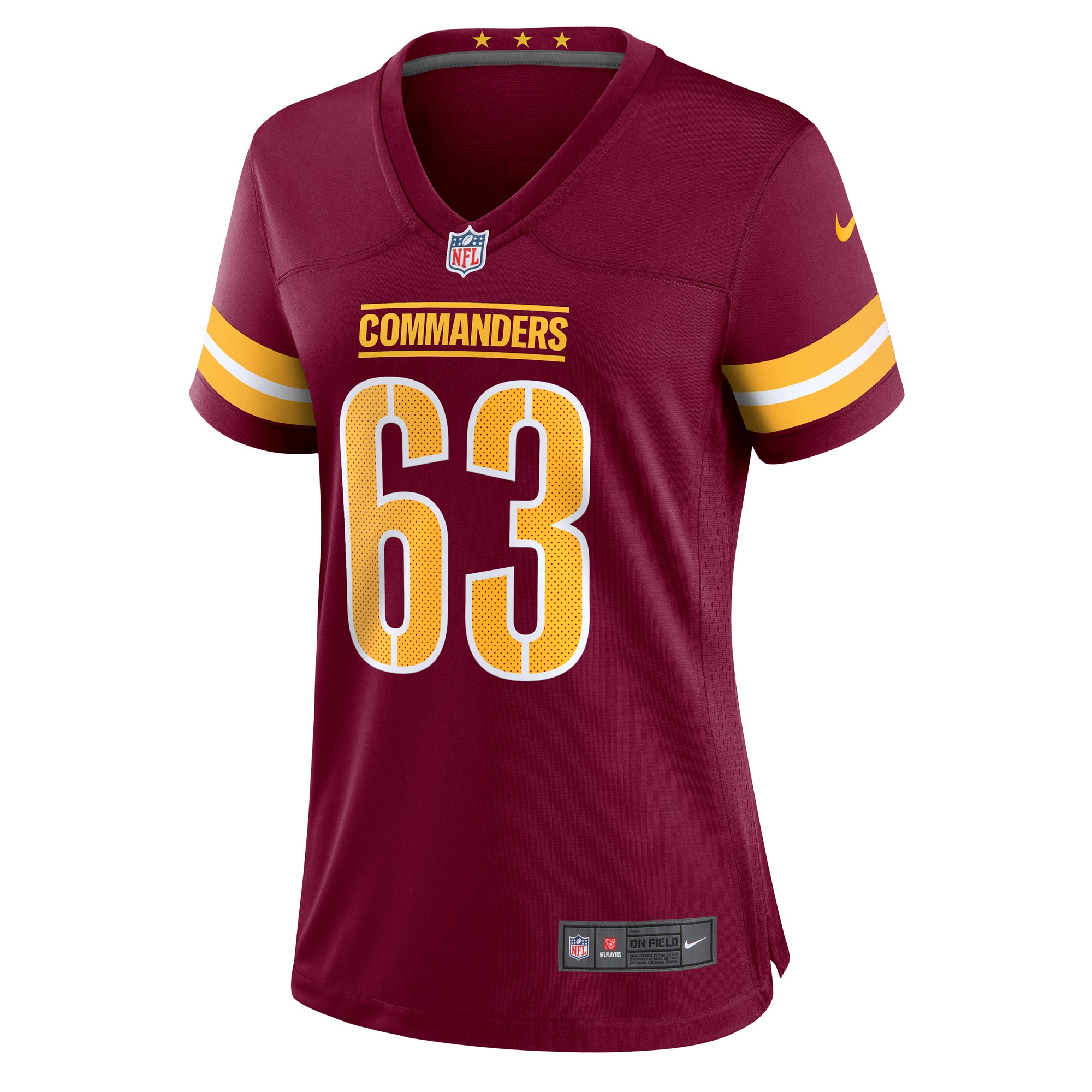 Alternative view of Tyler Biadasz Washington Commanders Game Jersey - Women's