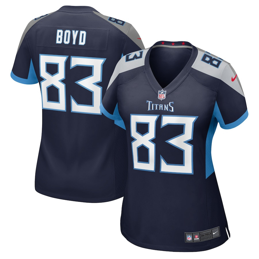 Tyler Boyd #83 Tennessee Titans Game Jersey - Women's | Navy