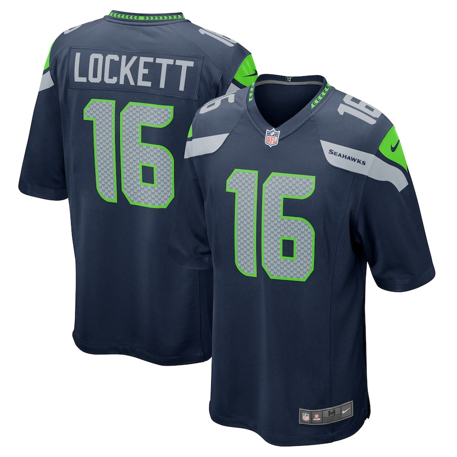 Tyler Lockett #16 Seattle Seahawks Game Jersey - Men's | College Navy