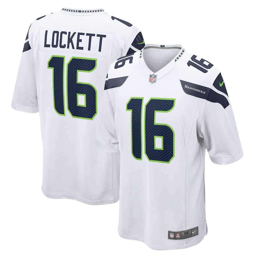 Tyler Lockett #16 Seattle Seahawks Game Jersey - Men's | White
