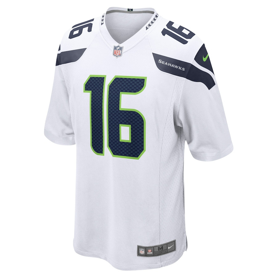 Alternative view of Tyler Lockett #16 Seattle Seahawks Game Jersey - Men's | White