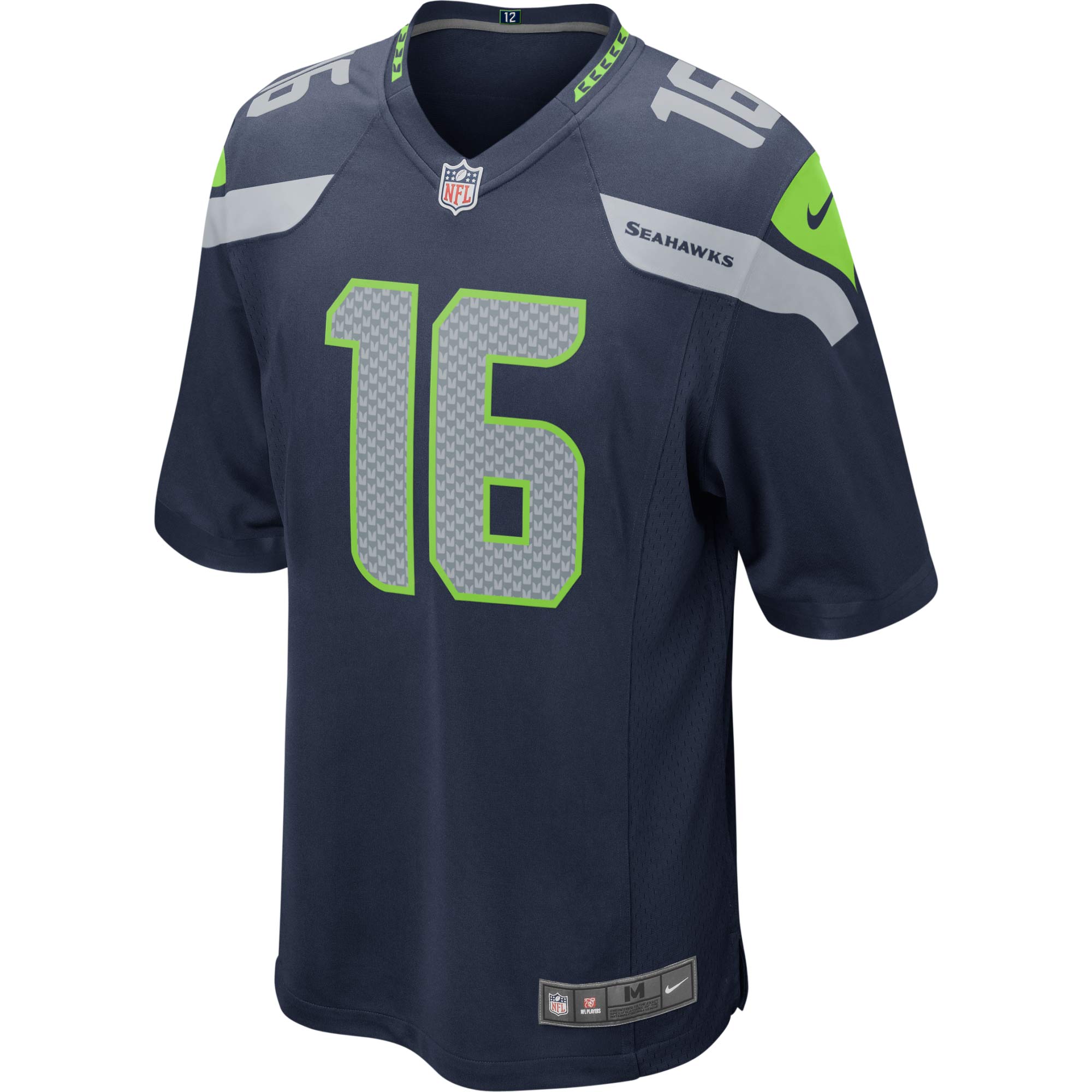 Alternative view of Tyler Lockett Seattle Seahawks Game Jersey - Youth