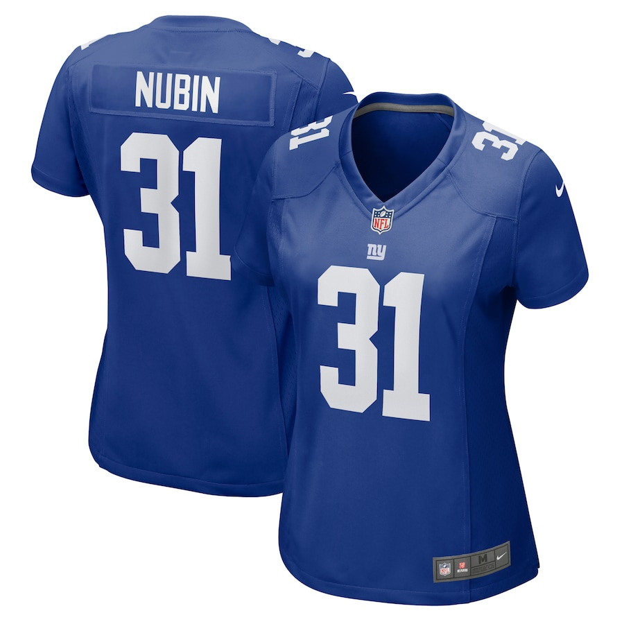 Tyler Nubin #31 New York Giants Game Jersey - Women's | Royal