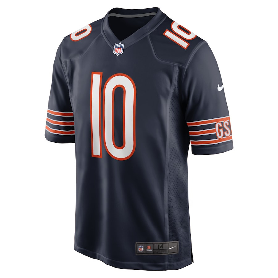 Alternative view of Tyler Scott #10 Chicago Bears Game Jersey - Men's | Navy