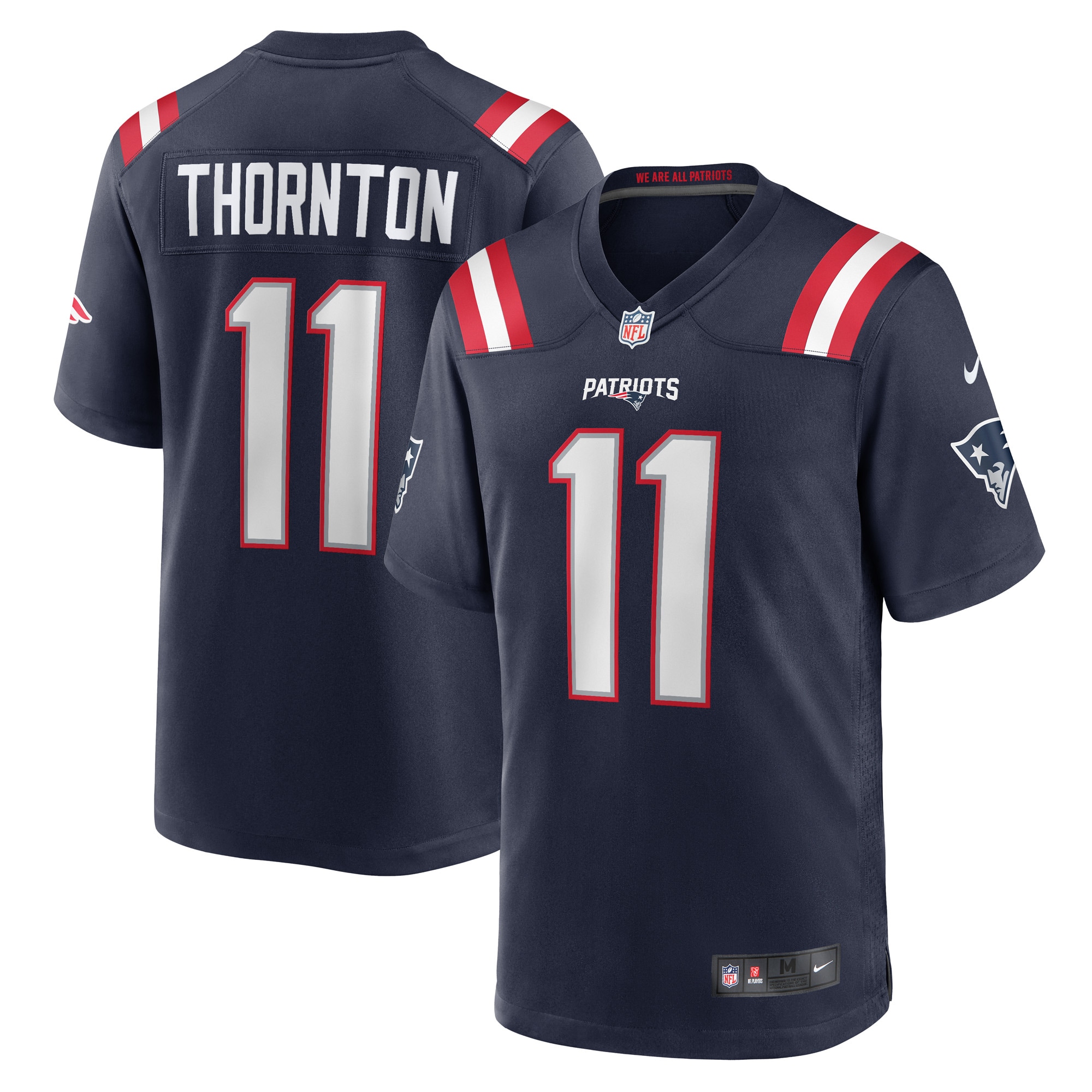 Tyquan Thornton New England Patriots Game Jersey - Men's