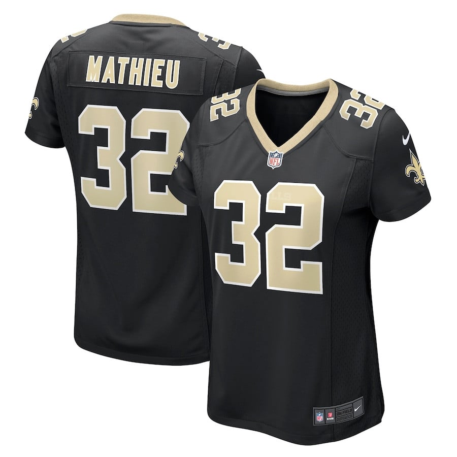 Tyrann Mathieu #32 New Orleans Saints Game Jersey - Women's | Black
