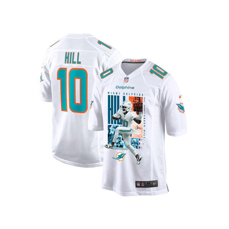 Tyreek Hill #10 Miami Dolphins Game Jersey - Youth | White