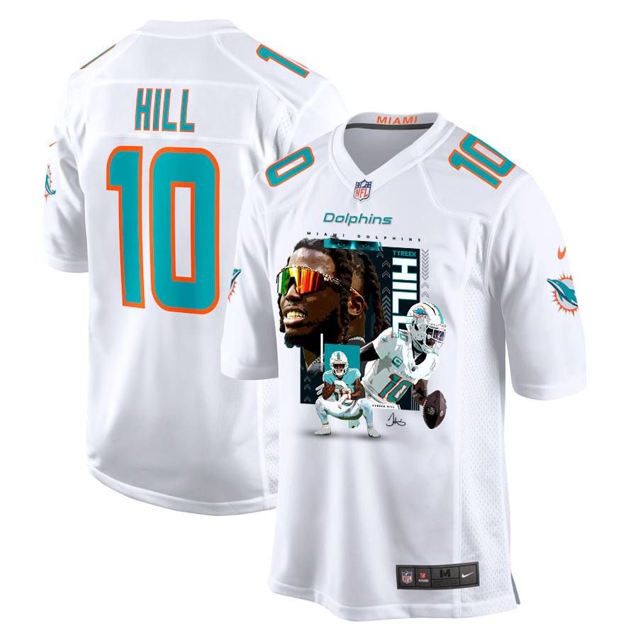 Tyreek Hill #10 Miami Dolphins Game Jersey - Youth | White