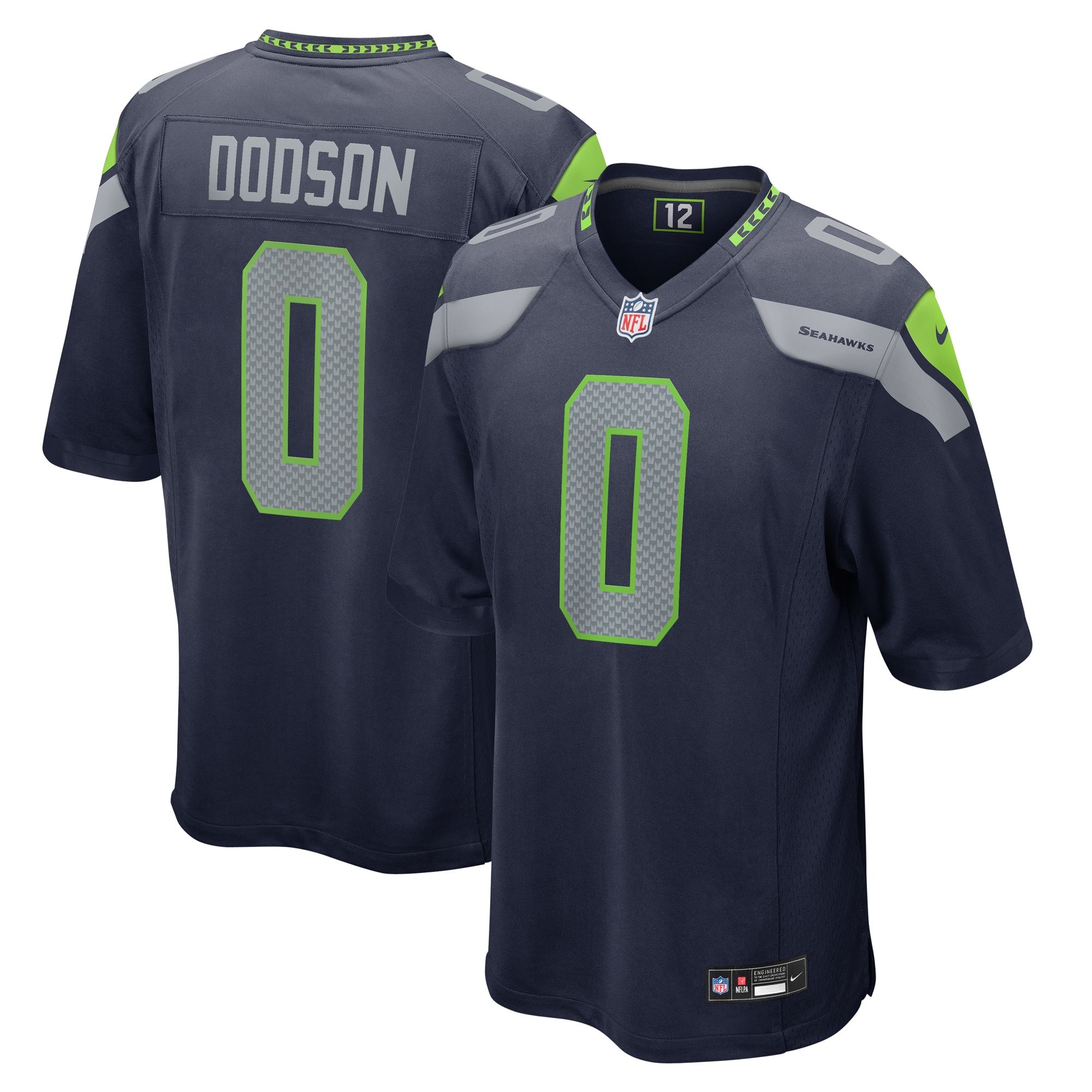Tyrel Dodson Seattle Seahawks Game Jersey - Men's