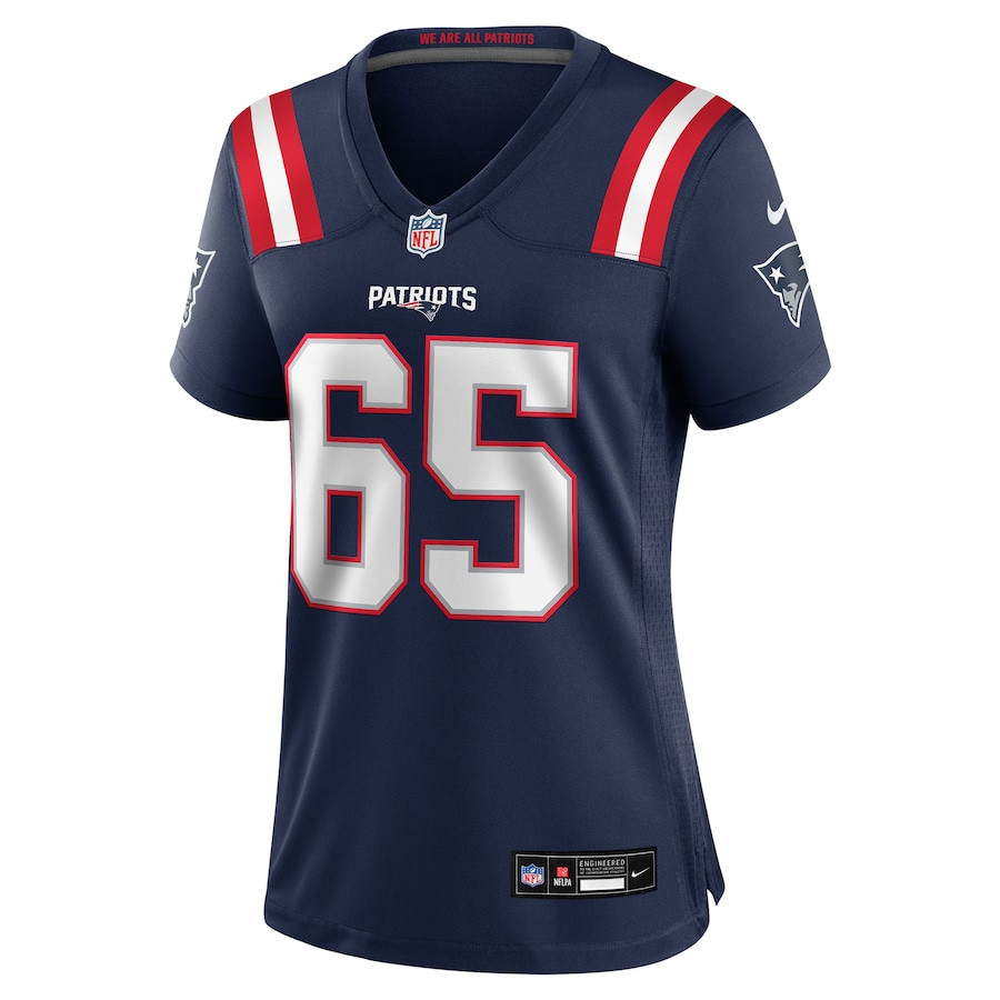 Alternative view of Tyrese Robinson #65 New England Patriots Game Jersey - Women's | Navy