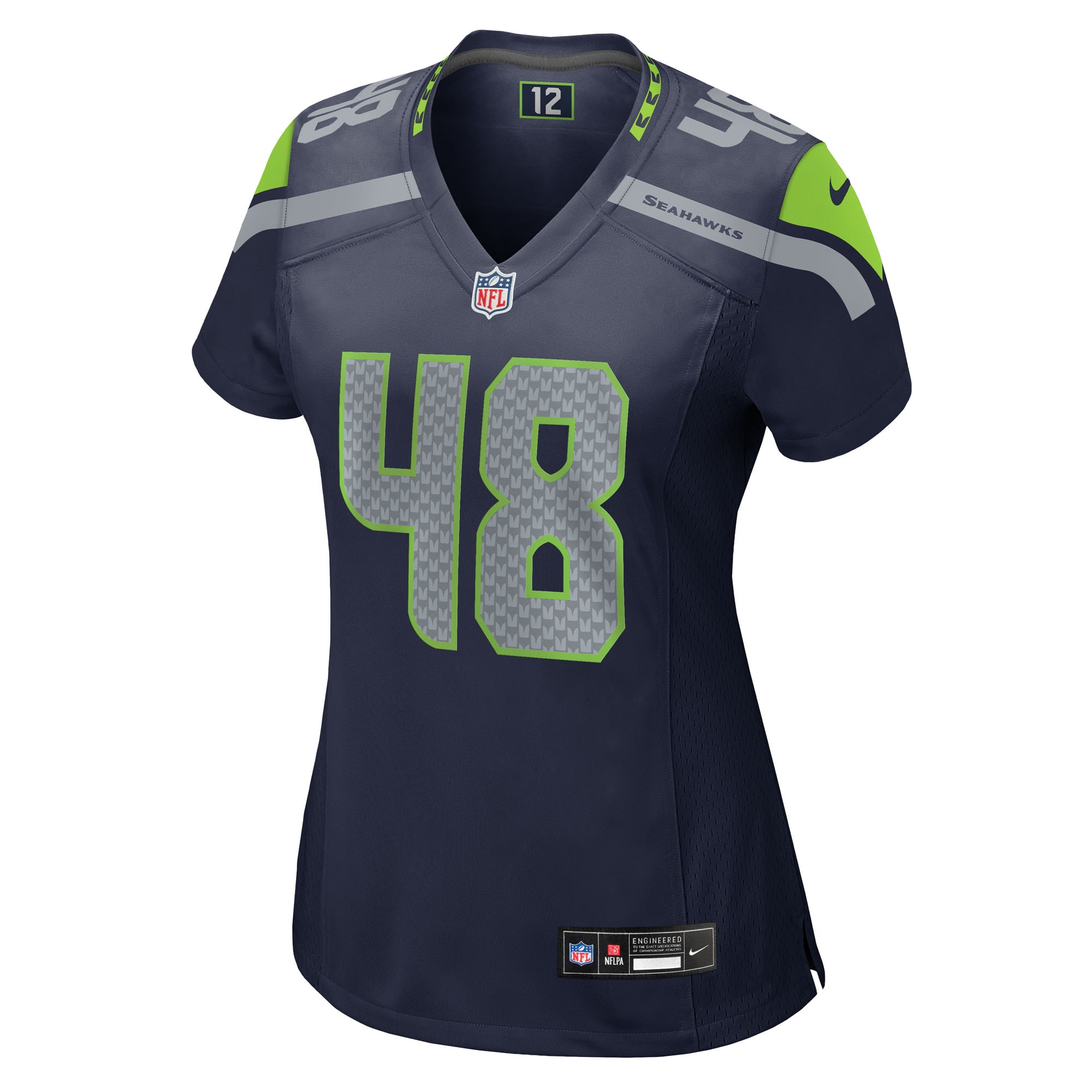 Alternative view of Tyrice Knight Seattle Seahawks Game Jersey - Women's
