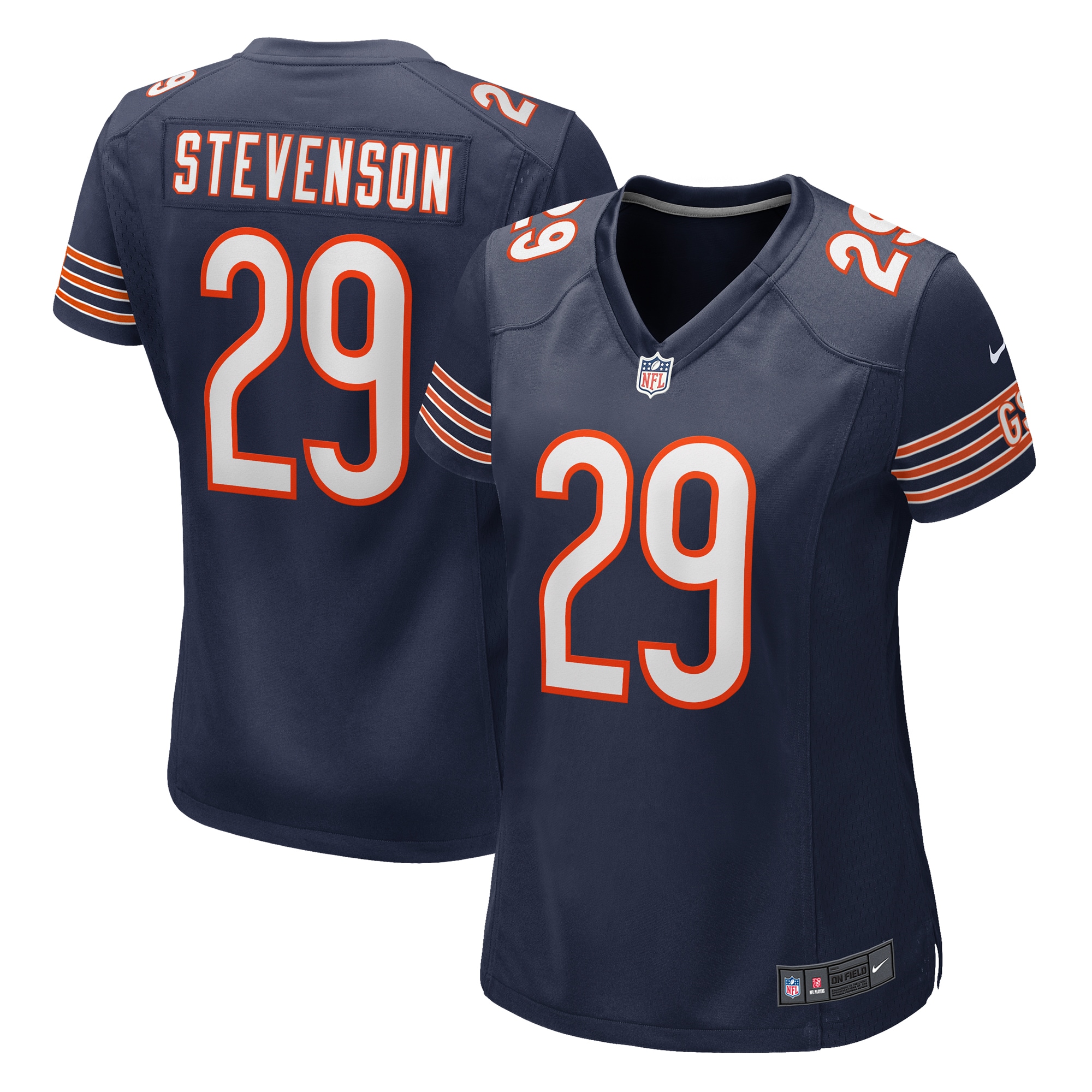 Tyrique Stevenson Chicago Bears Game Jersey - Women's