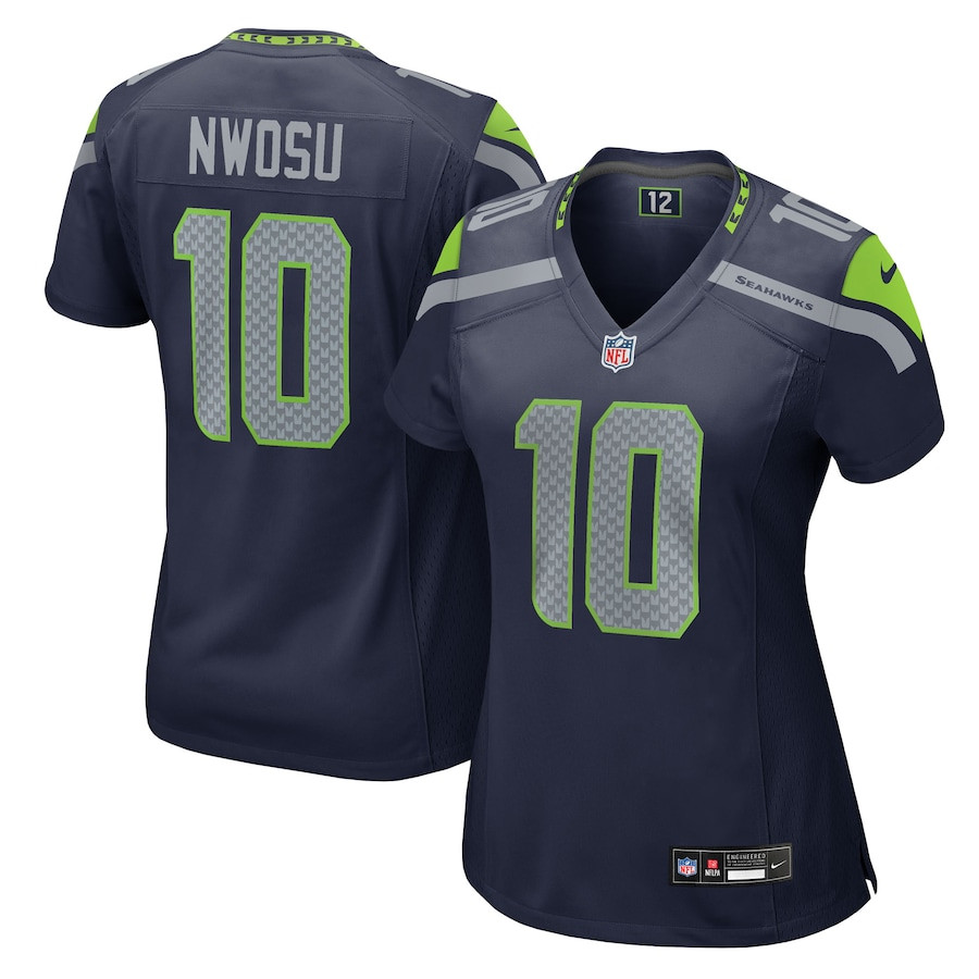 Uchenna Nwosu #10 Seattle Seahawks Game Jersey - Women's | College Navy