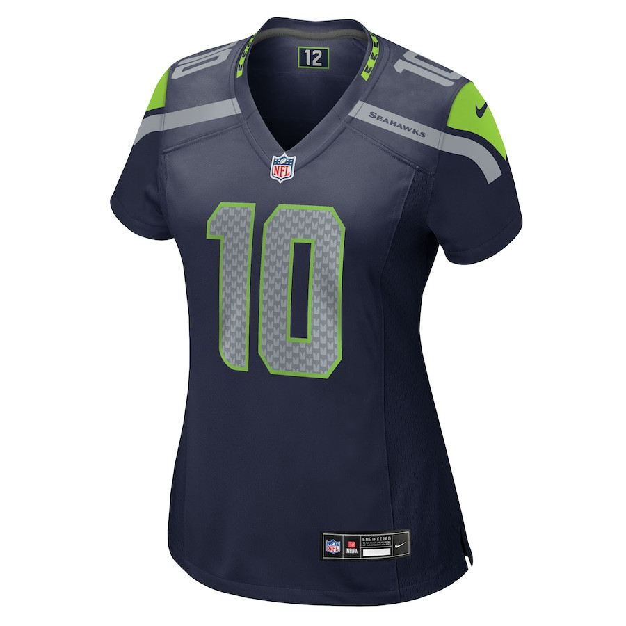Alternative view of Uchenna Nwosu #10 Seattle Seahawks Game Jersey - Women's | College Navy