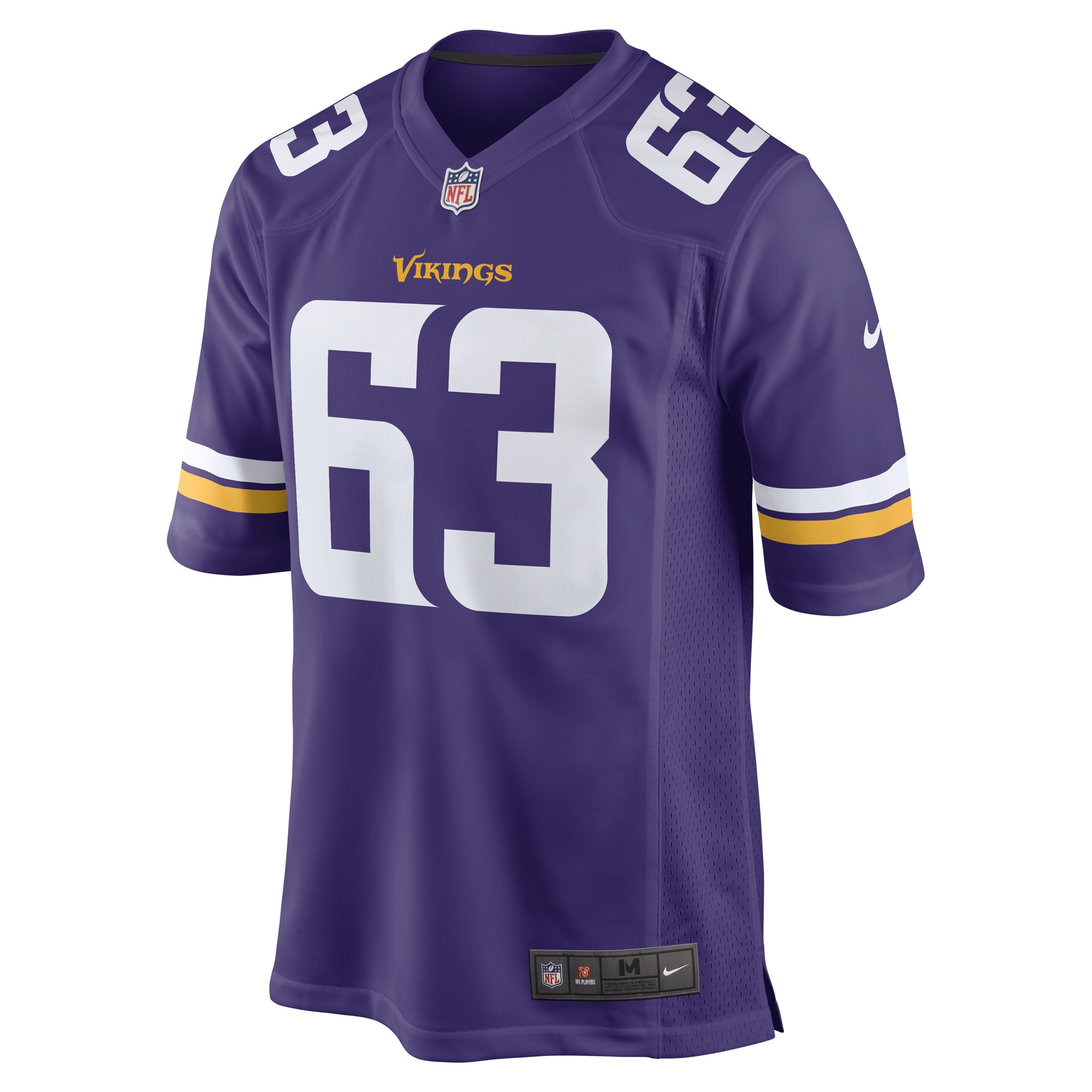 Alternative view of Vederian Lowe Minnesota Vikings Game Jersey - Men's