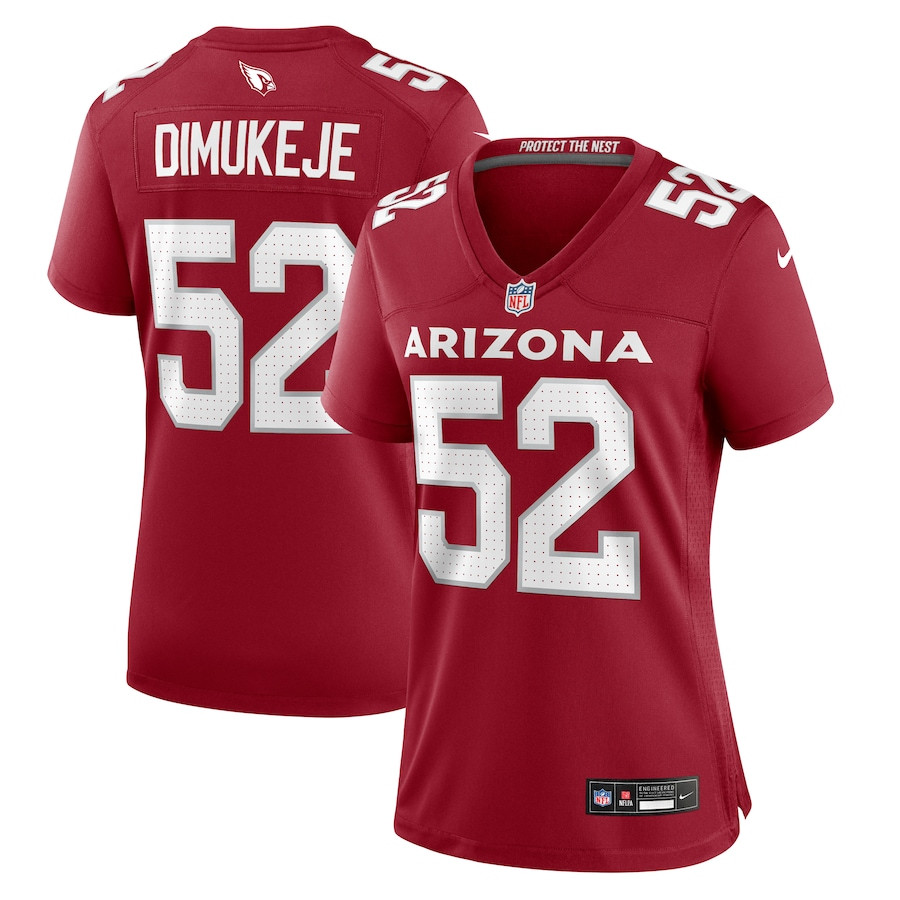 Victor Dimukeje #52 Arizona Cardinals Game Jersey - Women's | Cardinal