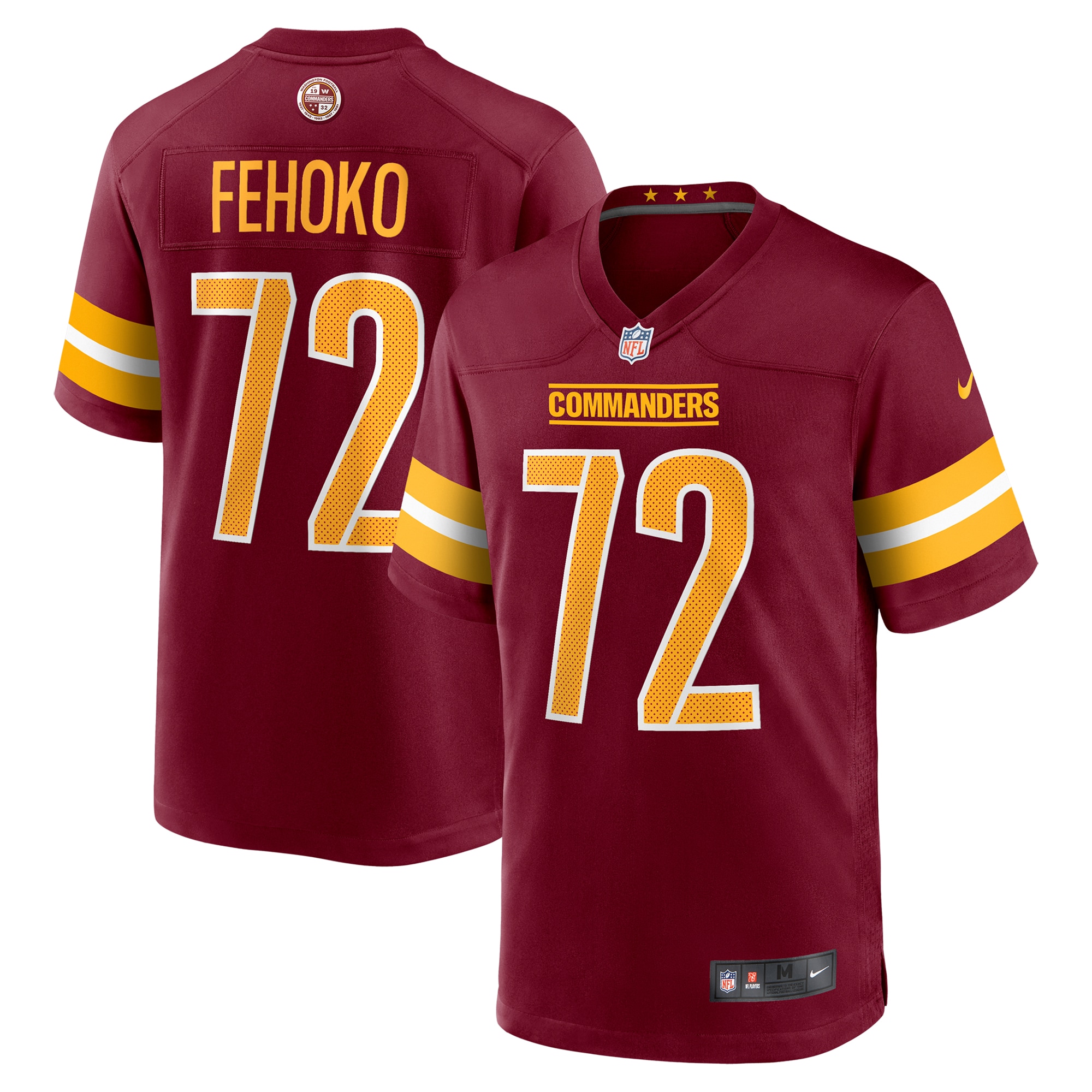 Viliami Fehoko Jr. Washington Commanders Game Jersey - Men's