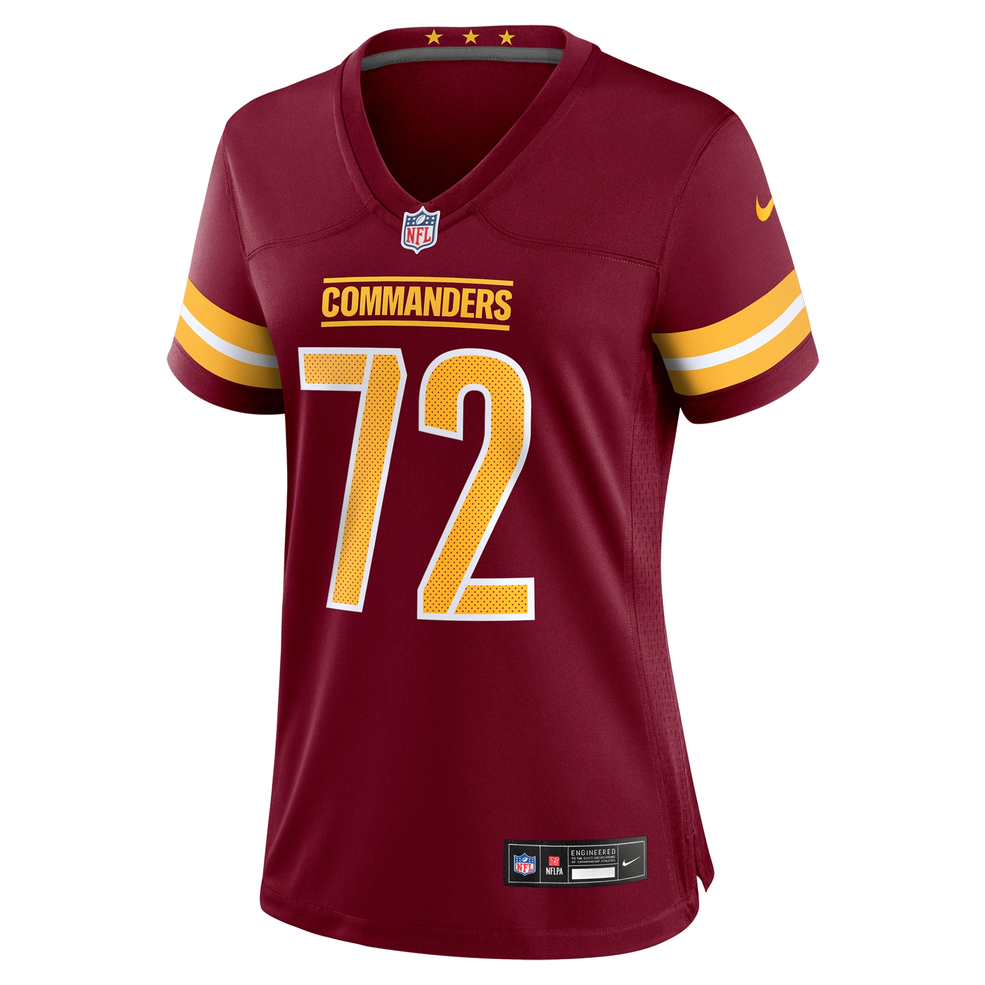 Alternative view of Viliami Fehoko Jr. Washington Commanders Game Jersey - Women's