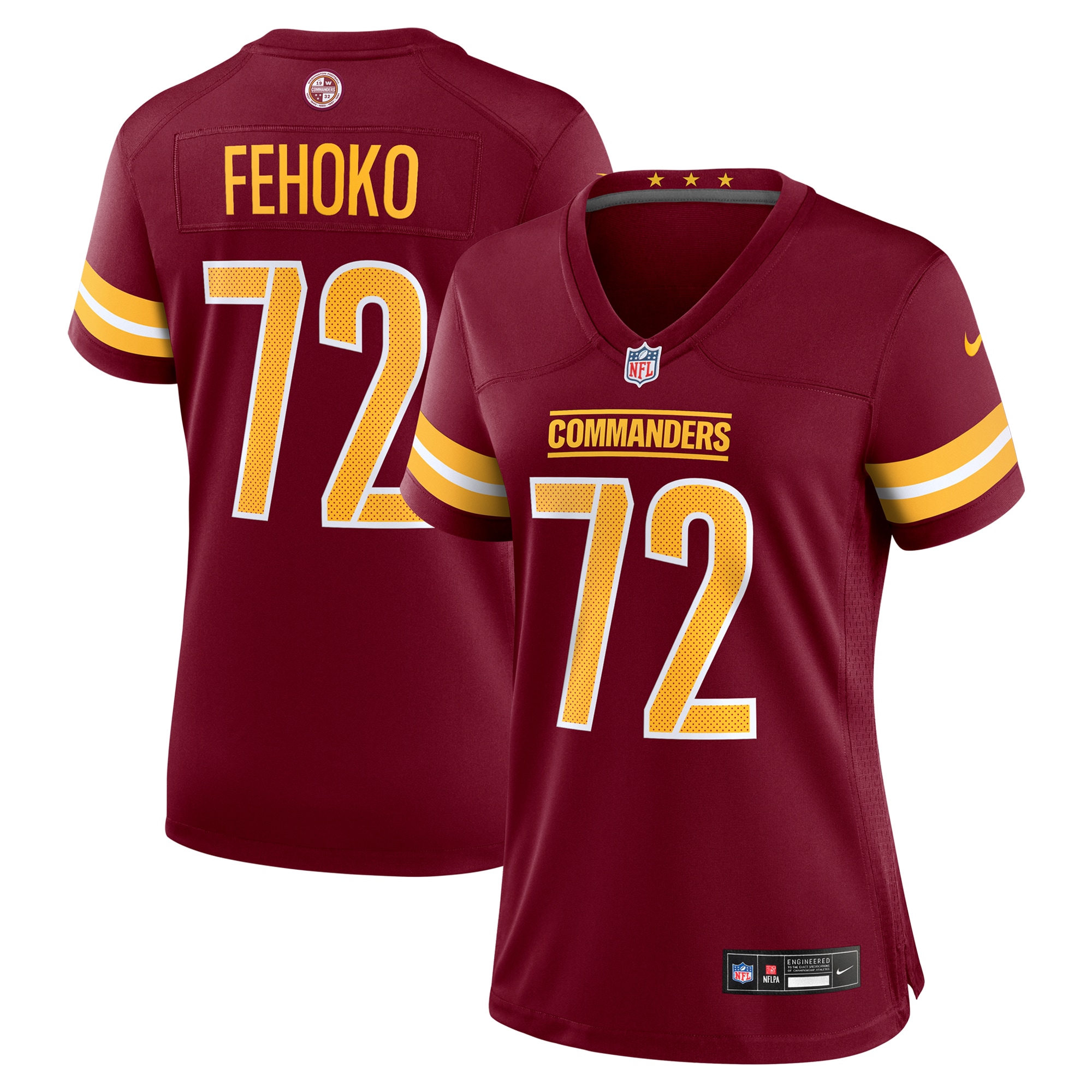 Viliami Fehoko Jr. Washington Commanders Game Jersey - Women's