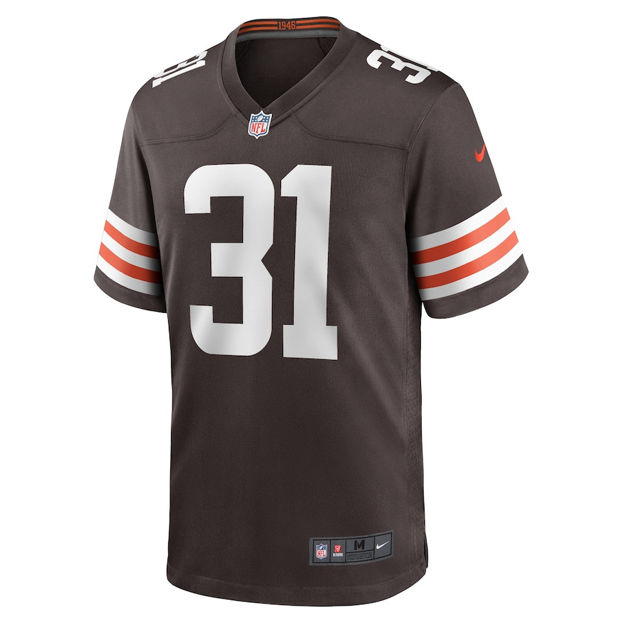 Alternative view of Vincent Gray #31 Cleveland Browns Game Jersey - Men's | Brown
