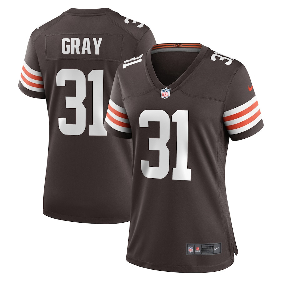 Vincent Gray #31 Cleveland Browns Game Jersey - Women's | Brown