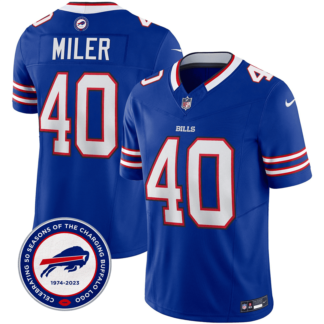 Von Miller #40 Buffalo Bills Game Jersey - Men's | Royal