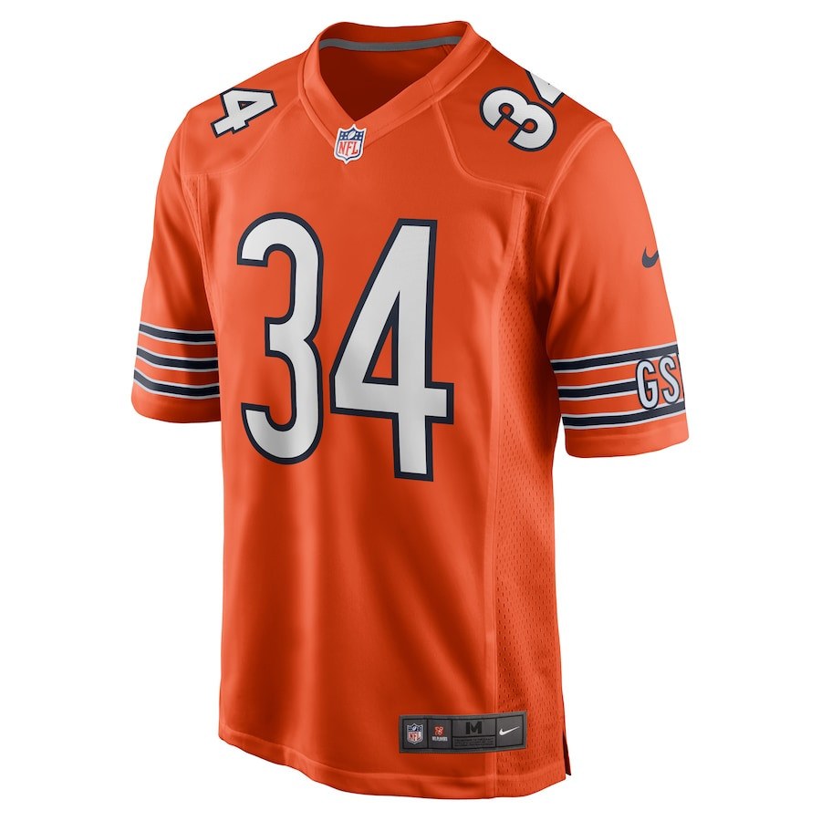 Alternative view of Walter Payton #34 Chicago Bears Game Jersey - Men's | Orange