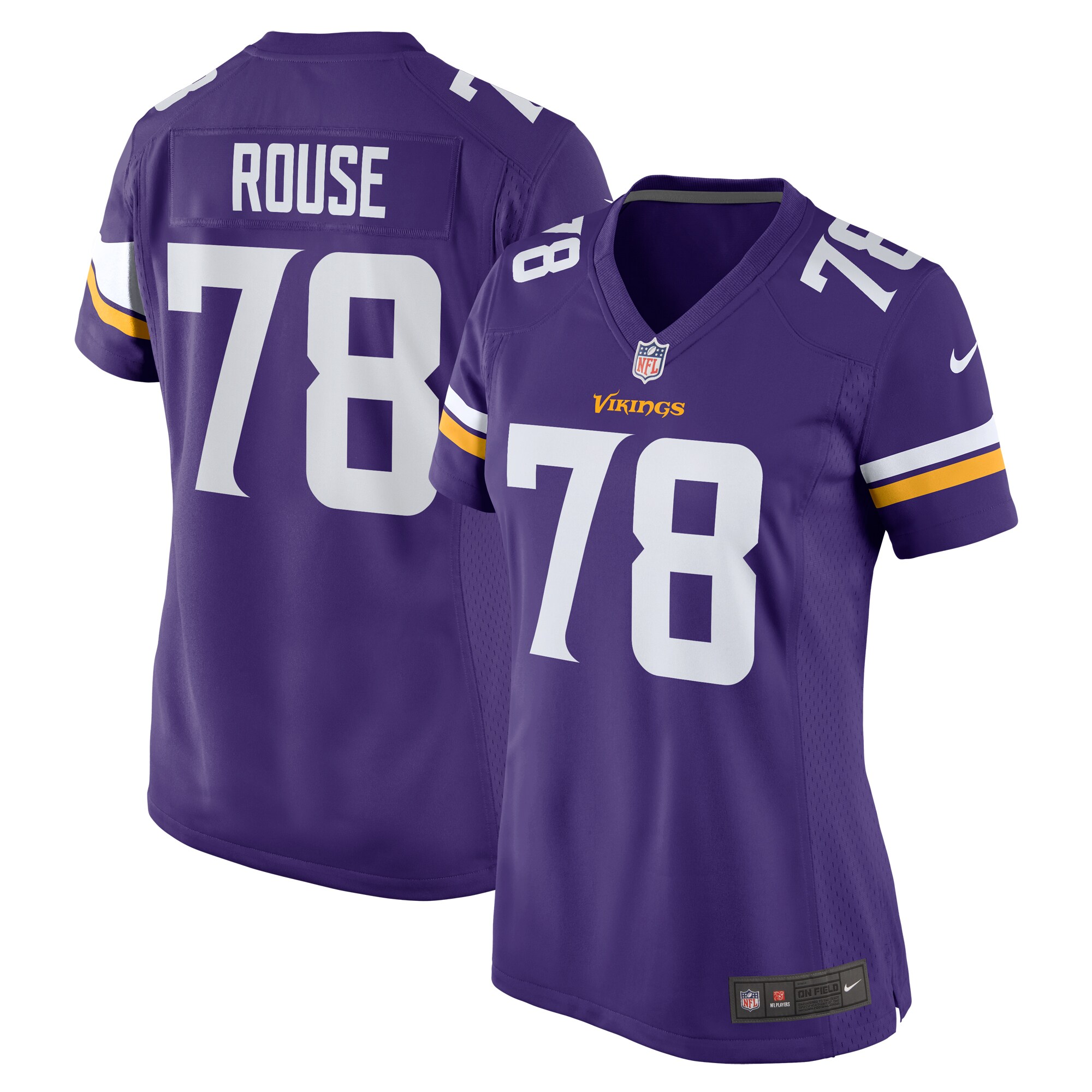 Walter Rouse Minnesota Vikings Game Jersey - Women's