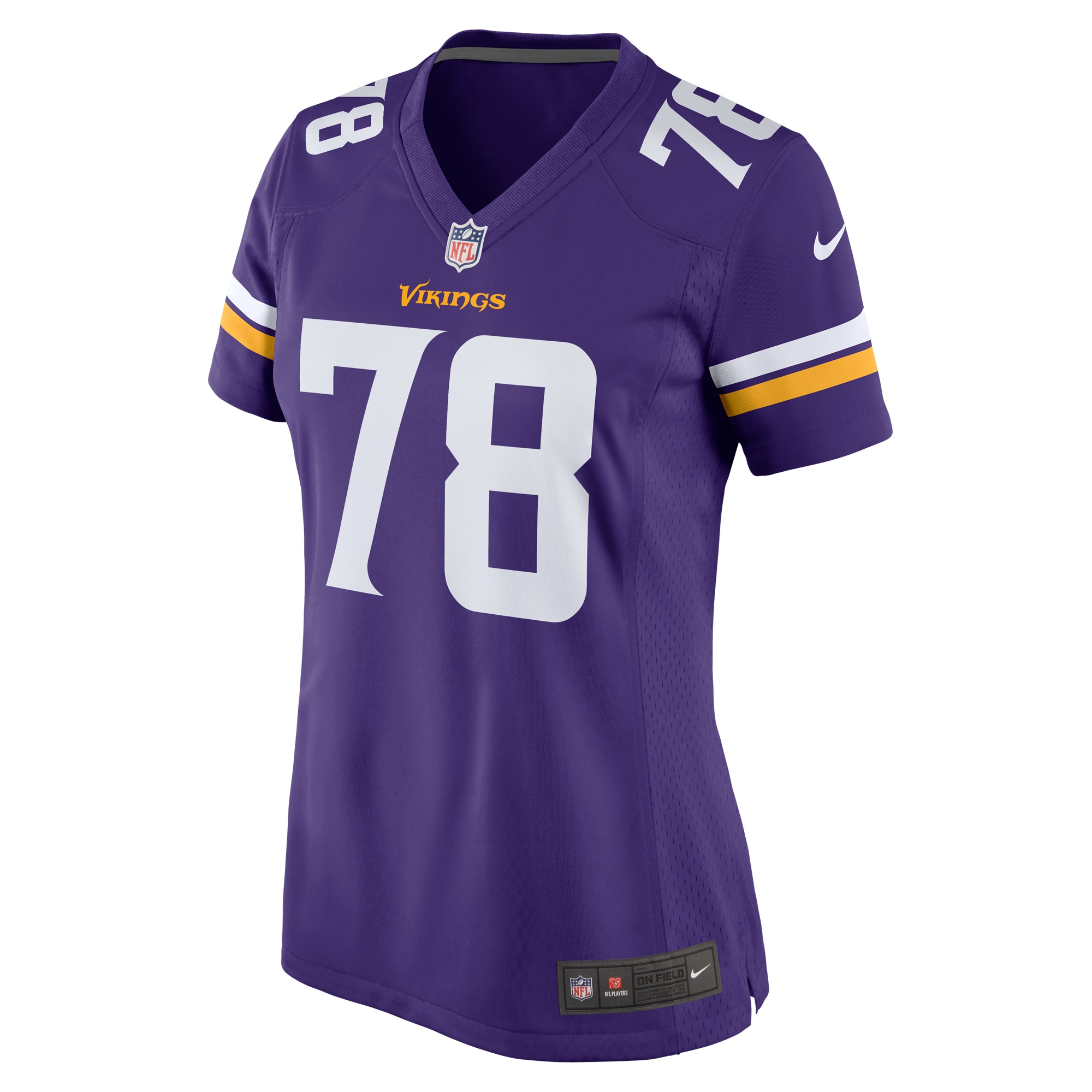 Alternative view of Walter Rouse Minnesota Vikings Game Jersey - Women's