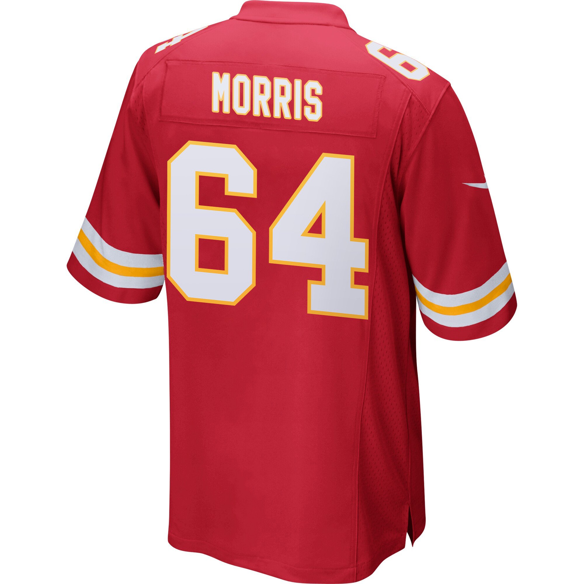 Alternative view of Wanya Morris #64 Kansas City Chiefs Super Bowl LIX Champions Patch Legend Jersey - Men's | Red