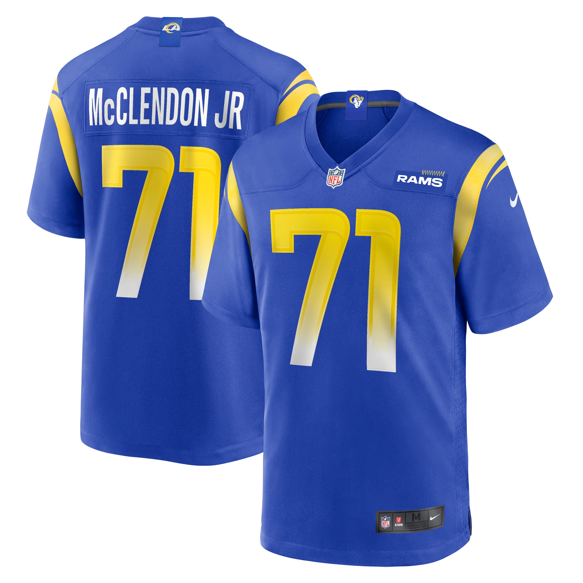 Warren McClendon Jr. Los Angeles Rams Game Jersey - Men's