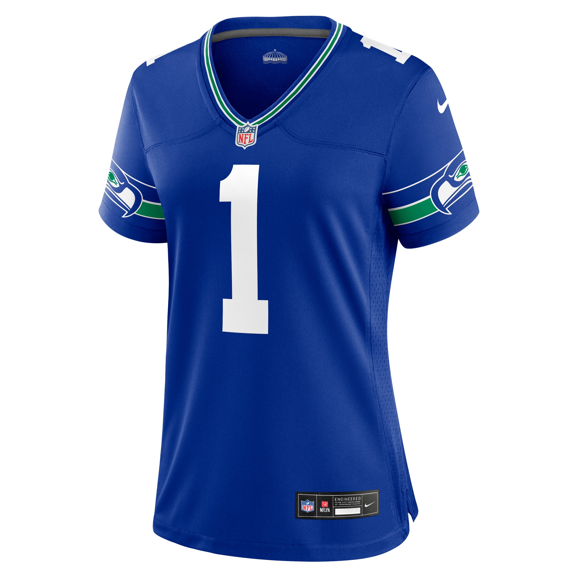 Alternative view of Warren Moon Seattle Seahawks Throwback Game Jersey - Women's