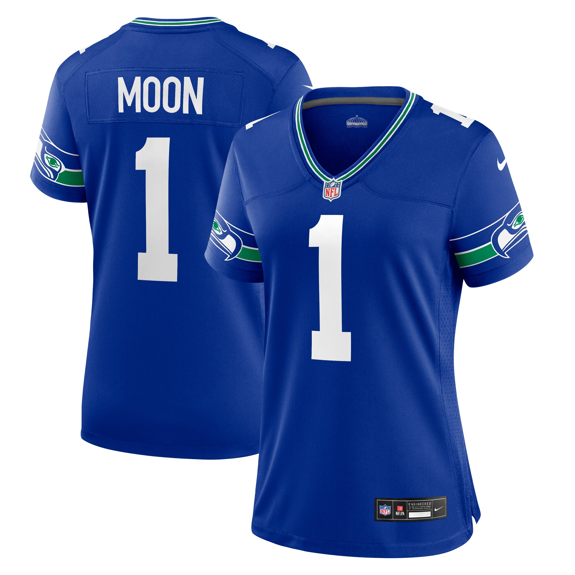 Warren Moon Seattle Seahawks Throwback Game Jersey - Women's