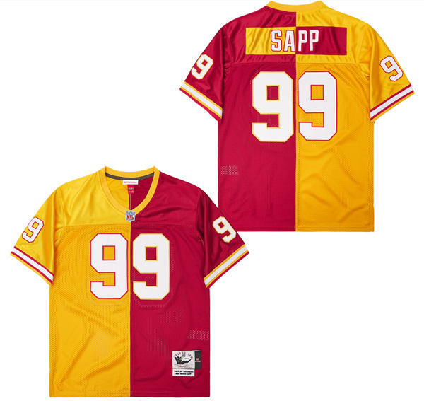 Alternative view of Warren Sapp #99 Tampa Bay Buccaneers Throwback Game Jersey - Men's