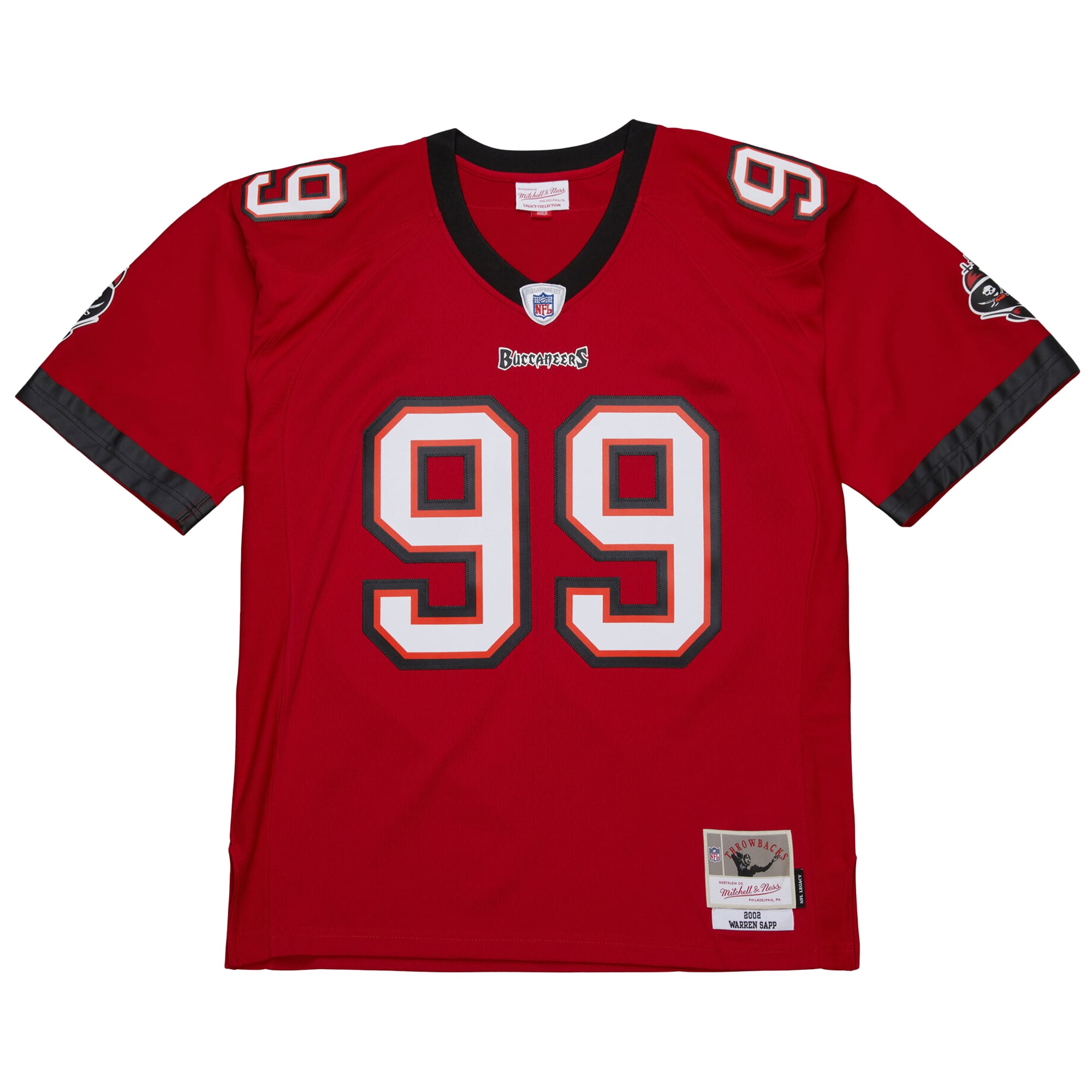 Alternative view of Warren Sapp Mitchell & Ness Tampa Bay Buccaneers Game Jersey - Men's