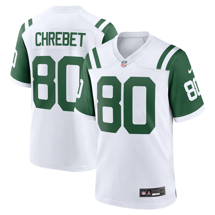 Wayne Chrebet #80 New York Jets Alternate Game Jersey - Men's | White