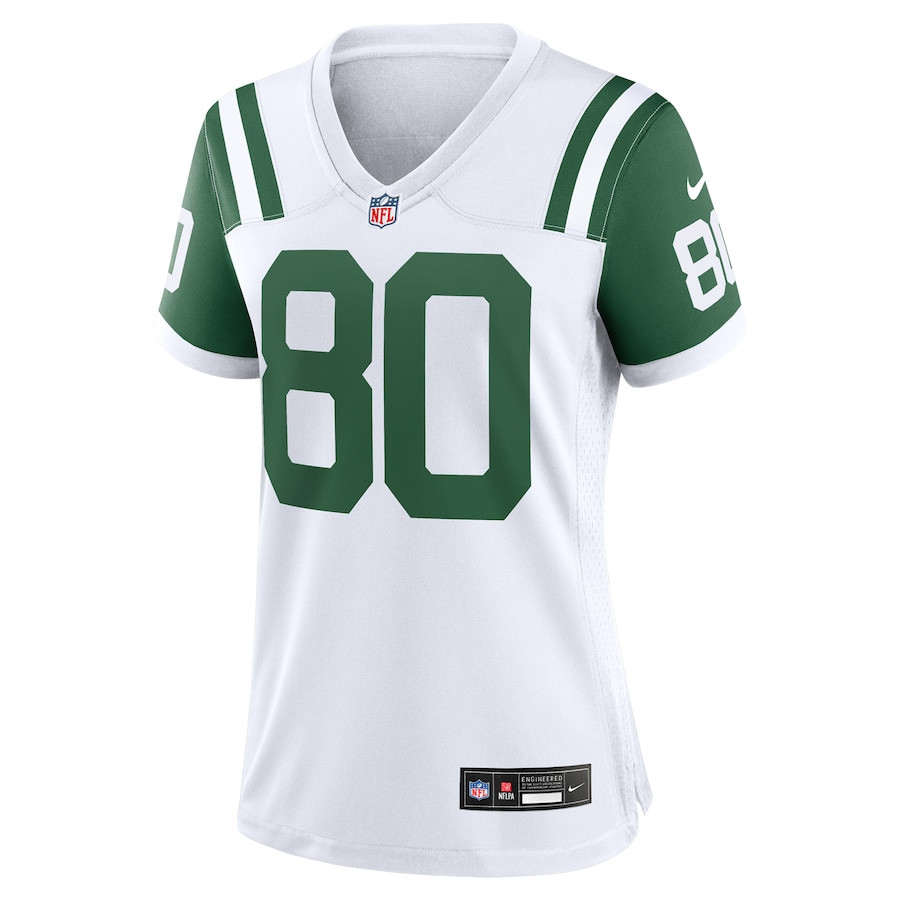 Alternative view of Wayne Chrebet #80 New York Jets Alternate Game Jersey - Women's | White