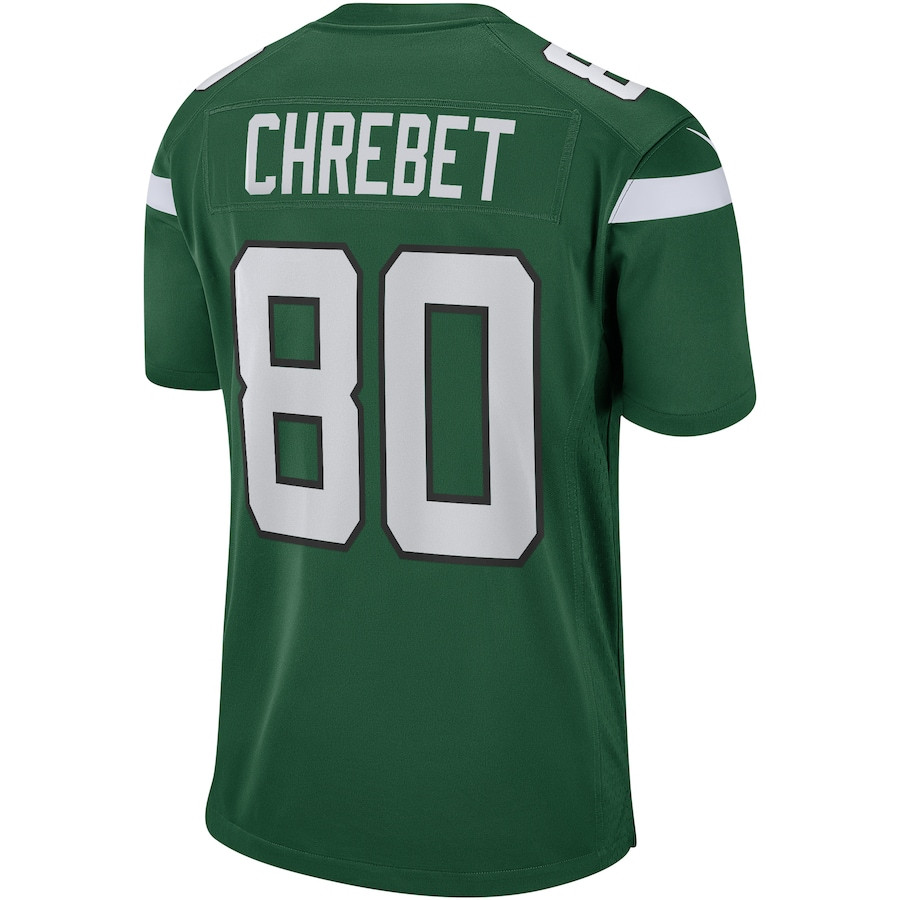 Wayne Chrebet #80 New York Jets Game Jersey - Men's | Gotham Green - Image 3